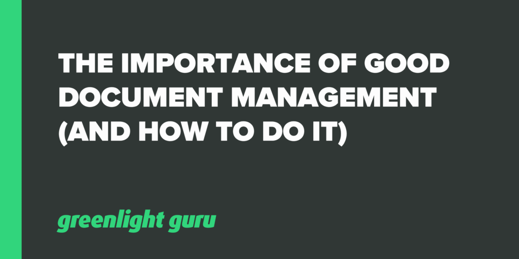 Importance of Document Organization