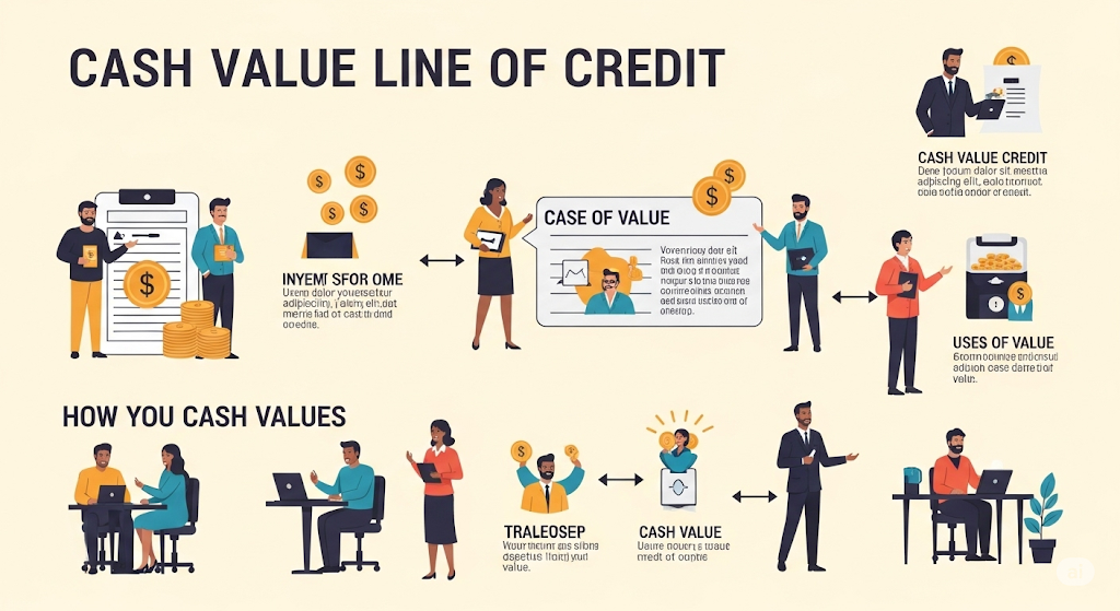 This image shows a Cash Value Line of Credit