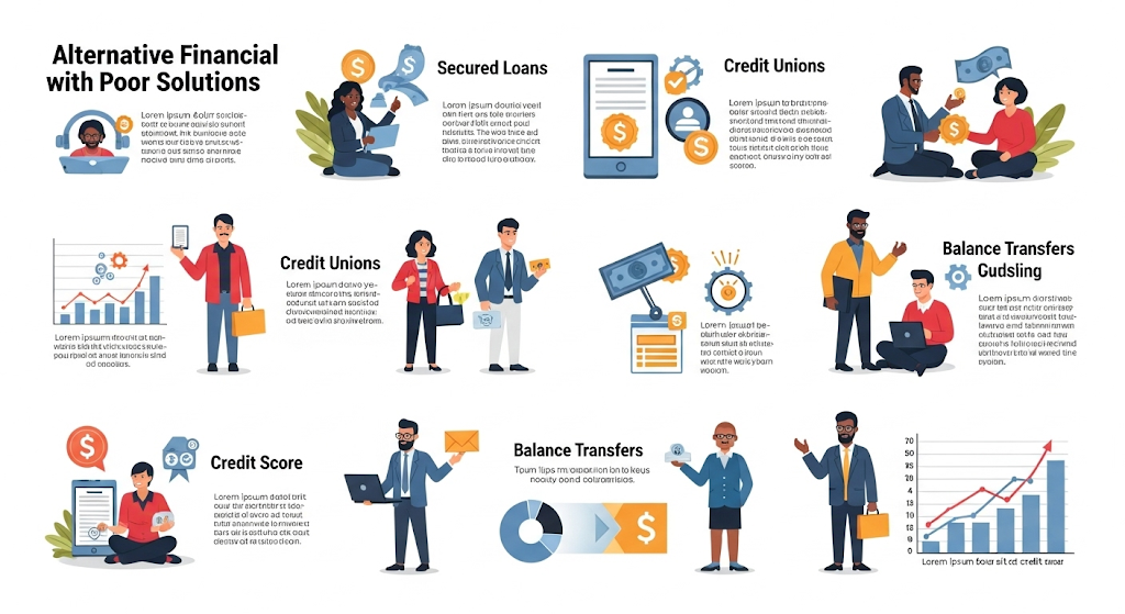 An infographic titled "HOW YOU GET BEST CLOSED-END HOME EQUITY LOAN." It features human-like characters and various charts depicting research, lenders, interest rates, and overall loan costs to guide users on securing the best loan.