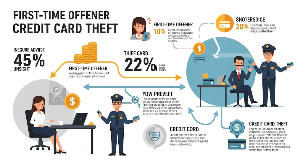 this image shows a First Time Offense Credit Card Theft