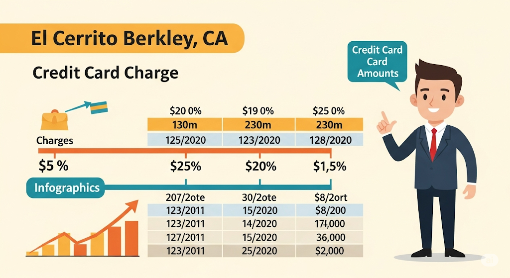 this image shows a El Cerrito Berkeley CA Charge on Credit Card