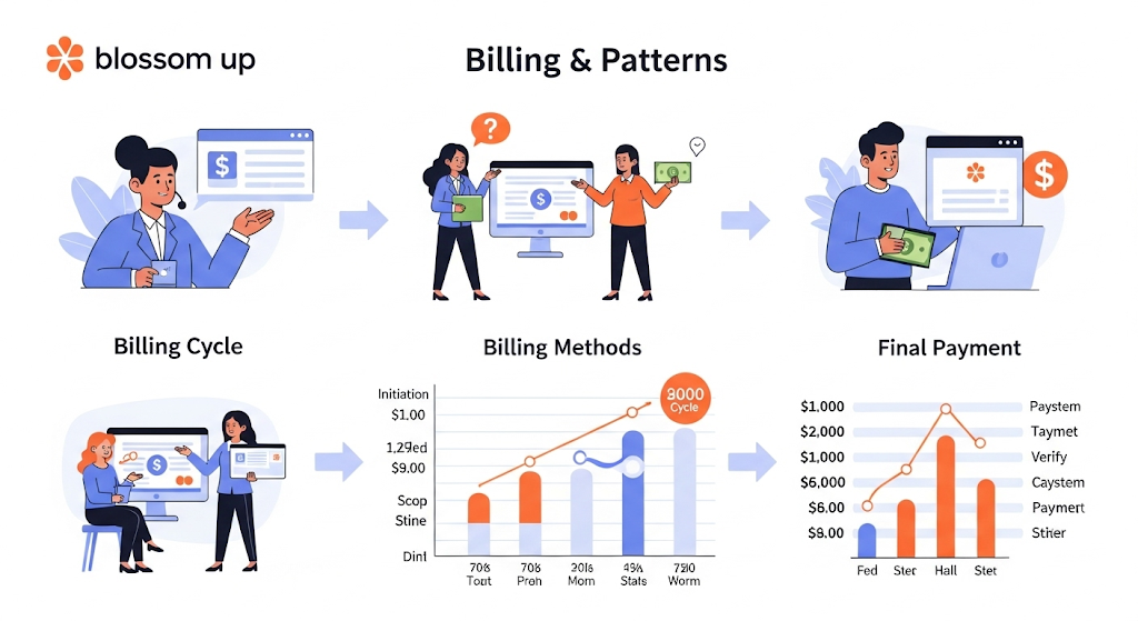 An infographic titled "LINE OF CREDIT CONSIERATIONS" and "LOAN PAYMENT," and "LINE OF CREDIT." It uses human-like characters and charts to explain loan and line of credit payment considerations.