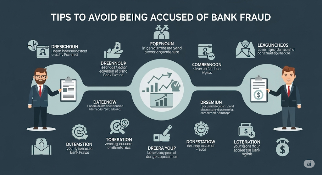 An infographic titled "Real-Life Sentencing Examples," showing a winding path with various crimes like Theft, Assault, Fraud, and Drug Possession, each with icons and consequences such as fines, prison time, and community service.