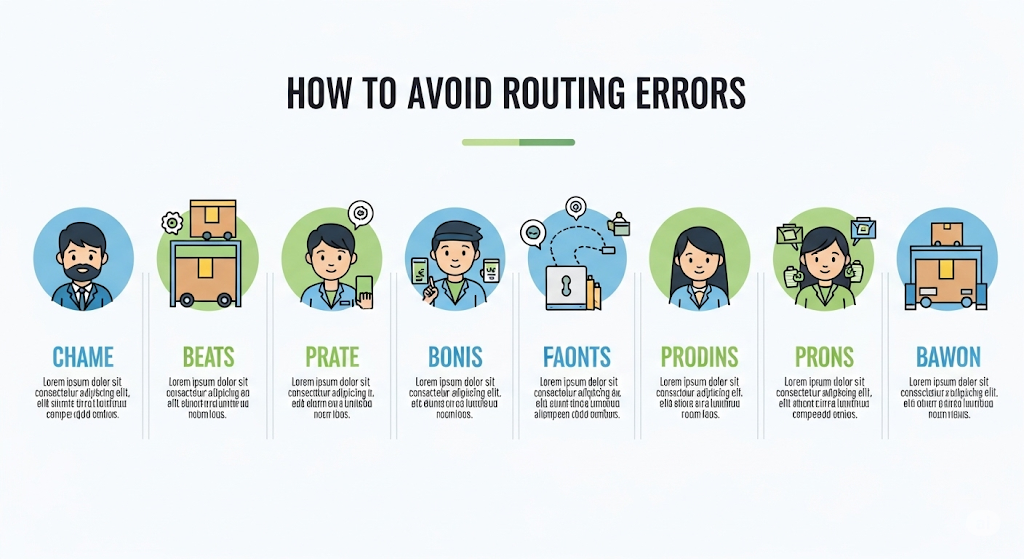 An infographic titled "HOW TO FIND YOUR ROUTING NUMBER," with multiple human-like characters showing different methods and steps for finding a routing number.