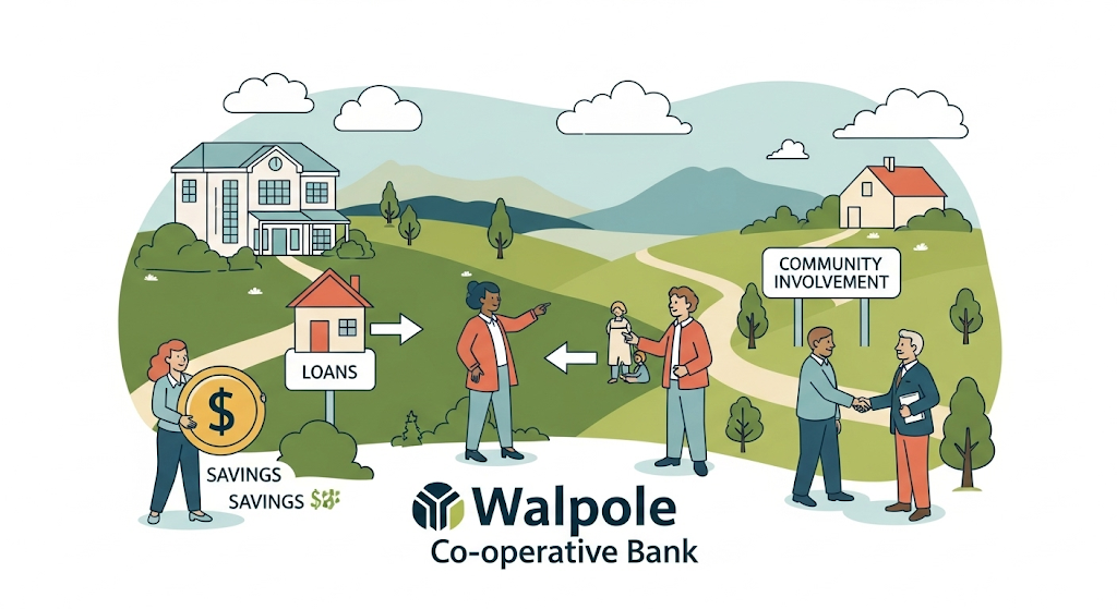 This image shows a Walpole Co‑operative Bank