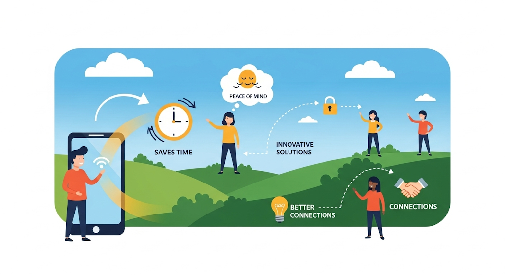 An infographic titled "HOW TO FIND YOUR ROUTING NUMBER" shows a horizontal blue banner with human-like characters illustrating various steps to find a routing number.