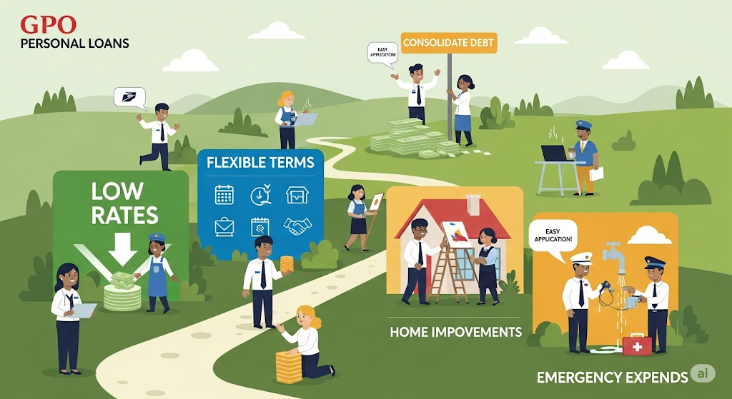 This image shows a GPO Personal Loans: Everything You Need to Know