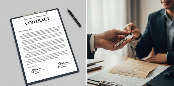 image showing a man transferring a mortgage loan to another