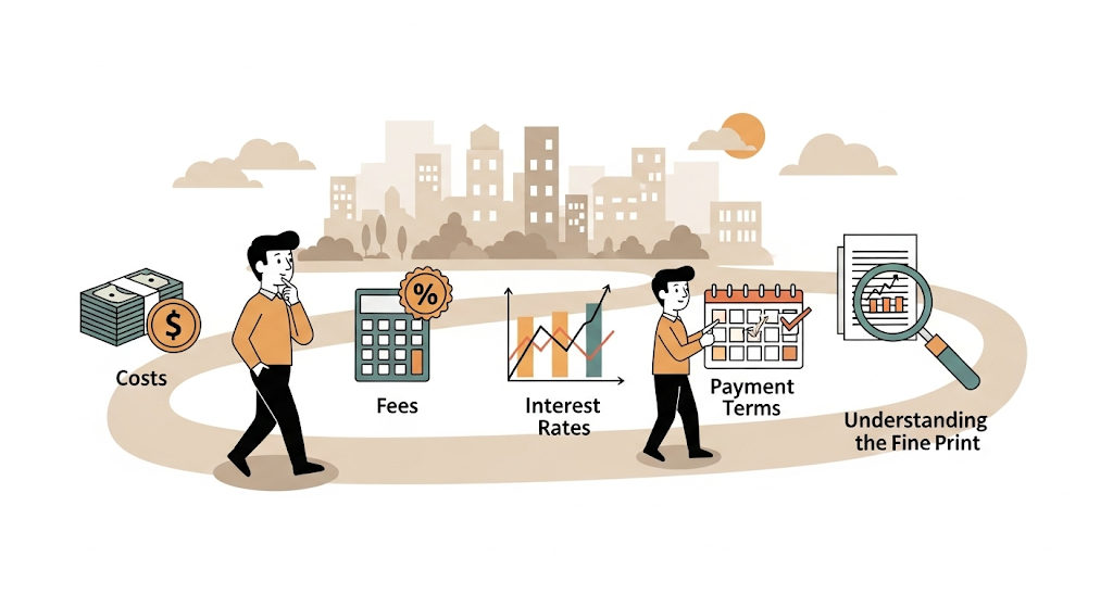 An infographic titled "First Responder Personal Loans" showing police officers, firefighters, and medical personnel in a park-like setting with a road winding through it.