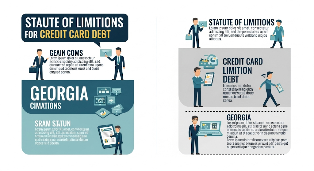 This image shows a Statute of Limitations for Credit Card Debt in Georgia Explained Clearly and Concisely