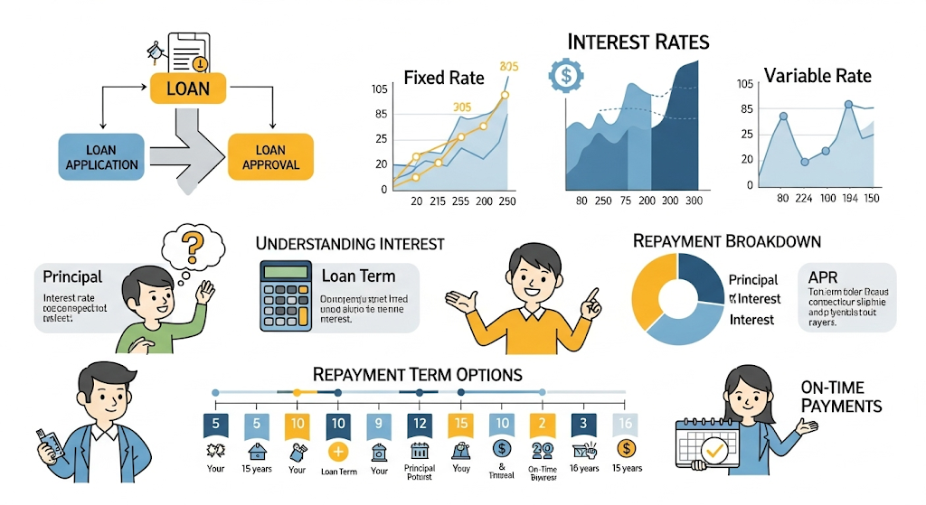 An infographic titled "Methods for Oregon Estimated Tax Payments," with a person on a winding path and icons representing different payment methods like online, mail, and mobile.