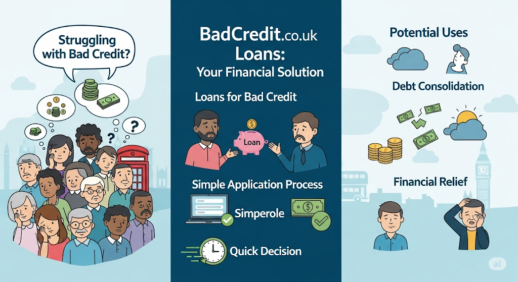 This image shows a BadCredit.co.uk Loans