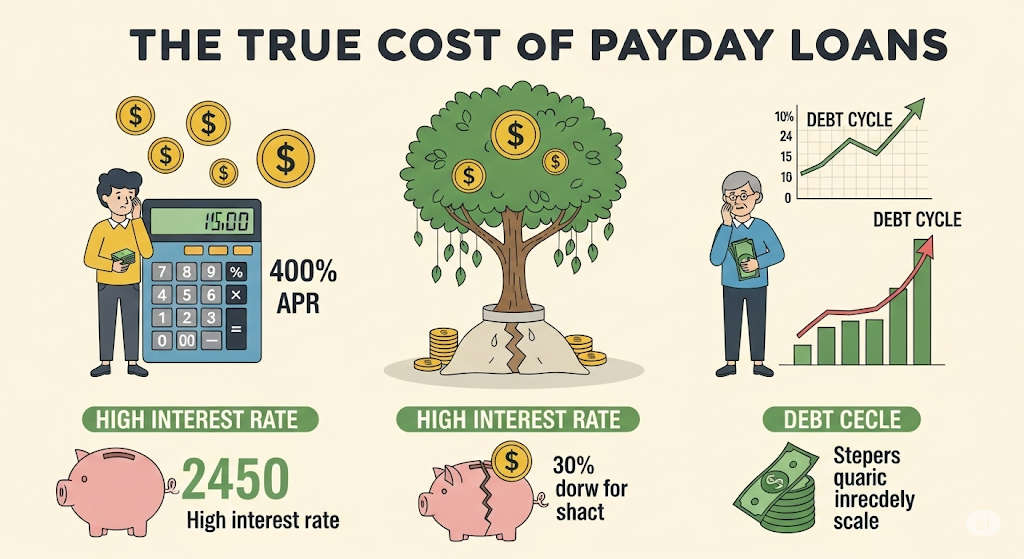 An infographic showing the process of buying a home in Wichita, Kansas, with a path leading past landmarks and icons for local resources like lenders, agents, and government programs.