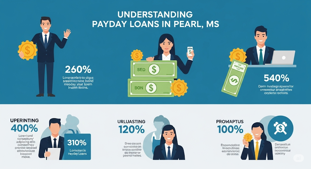 This image shows a Payday Loans in Pearl, MS: The Ultimate Guide to Fast Cash Options