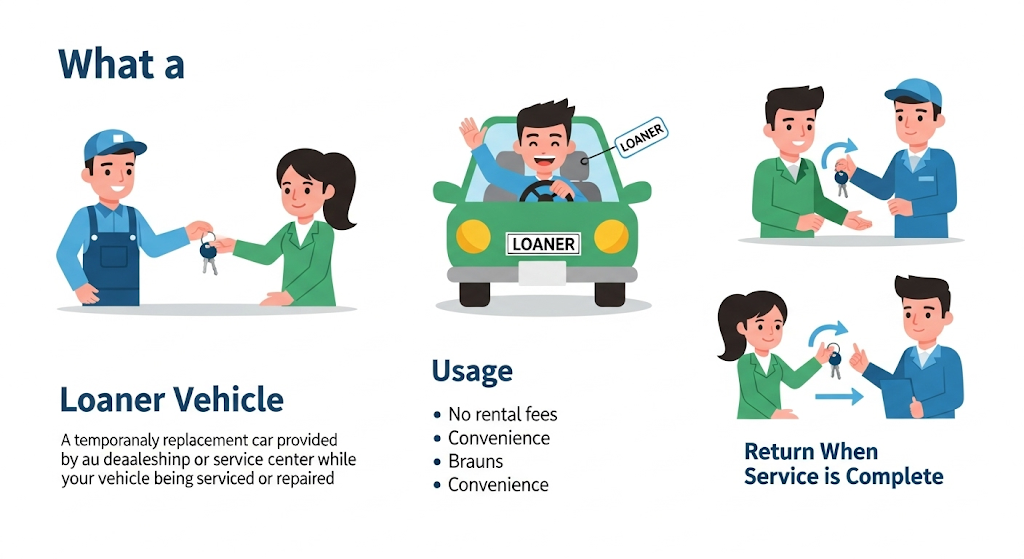 This image shows a What Is a Loaner Vehicle