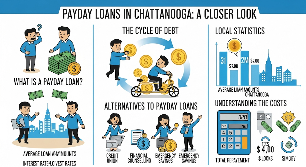 This image shows a Payday Loans Chattanooga – Everything You Need to Know Before Borrowing