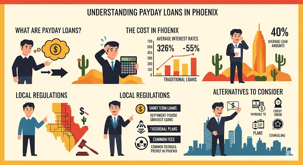 This image shows a Payday Loans in Phoenix: Your Complete Guide to Fast Cash Solutions