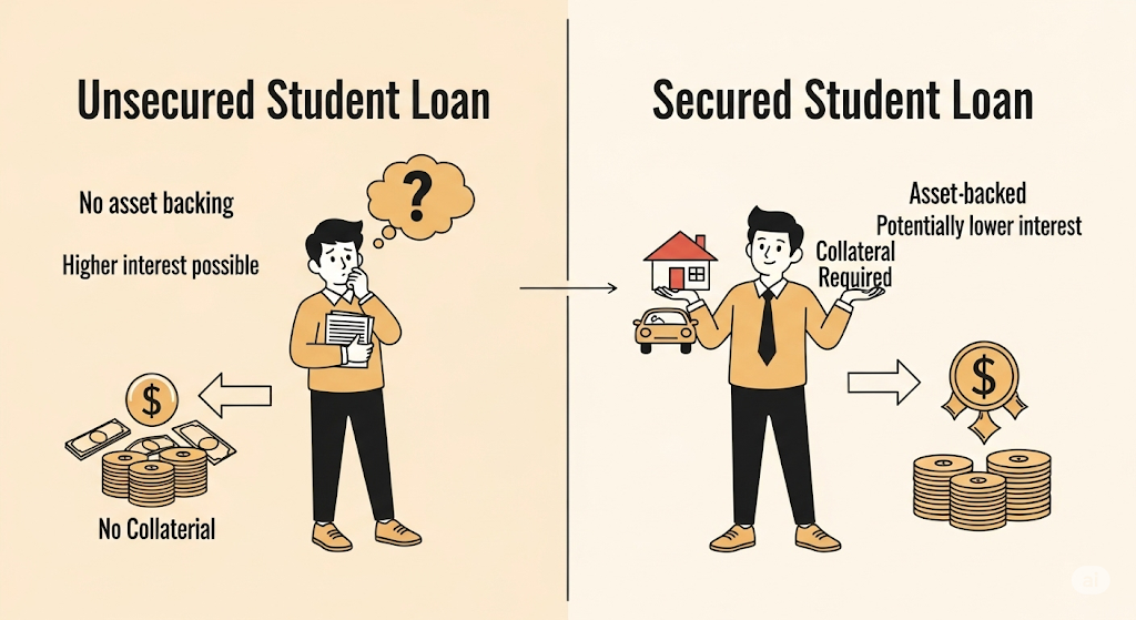 This image shows a Is a Student Loan Secured or Unsecured