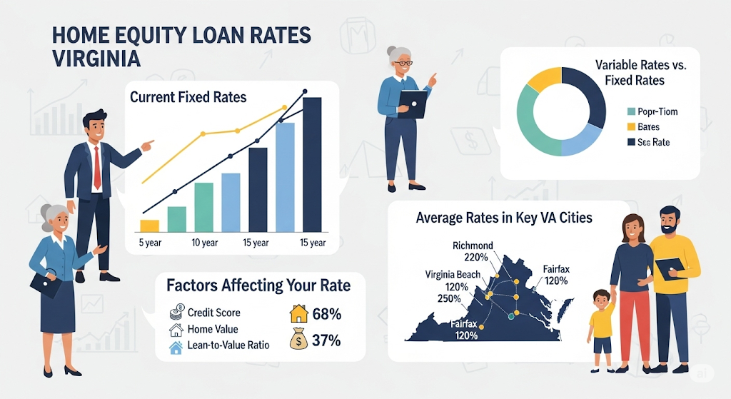 This image shows a Home Equity Loan Rates Virginia