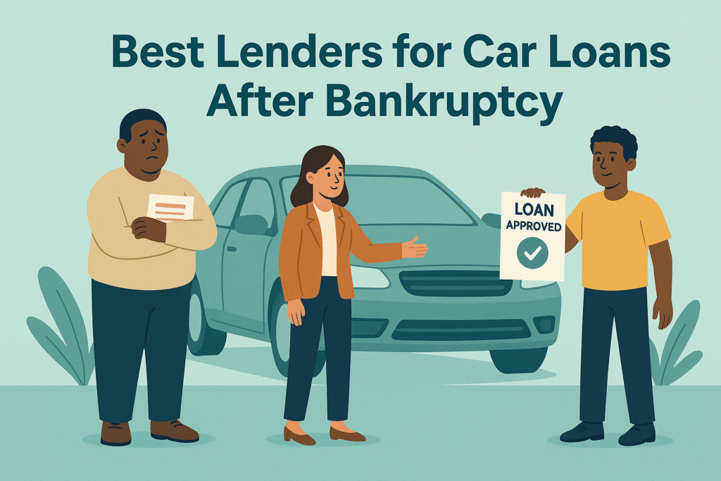 An infographic illustrating a journey to rebuild credit to apply for a loan, with a path leading from a low credit score to a high credit score, and tips like paying bills on time and reducing debt.