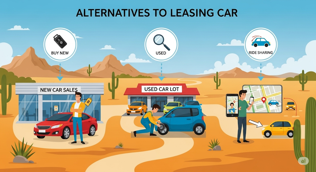 An infographic showing a five-step process for getting a loan, including checking your credit report, saving for a down payment, finding a specialized lender, gathering documents, and negotiating terms.