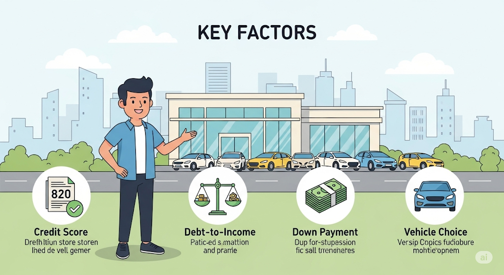 An infographic titled "First Responder Personal Loans" showing police officers, firefighters, and medical personnel in a park-like setting with a road winding through it.