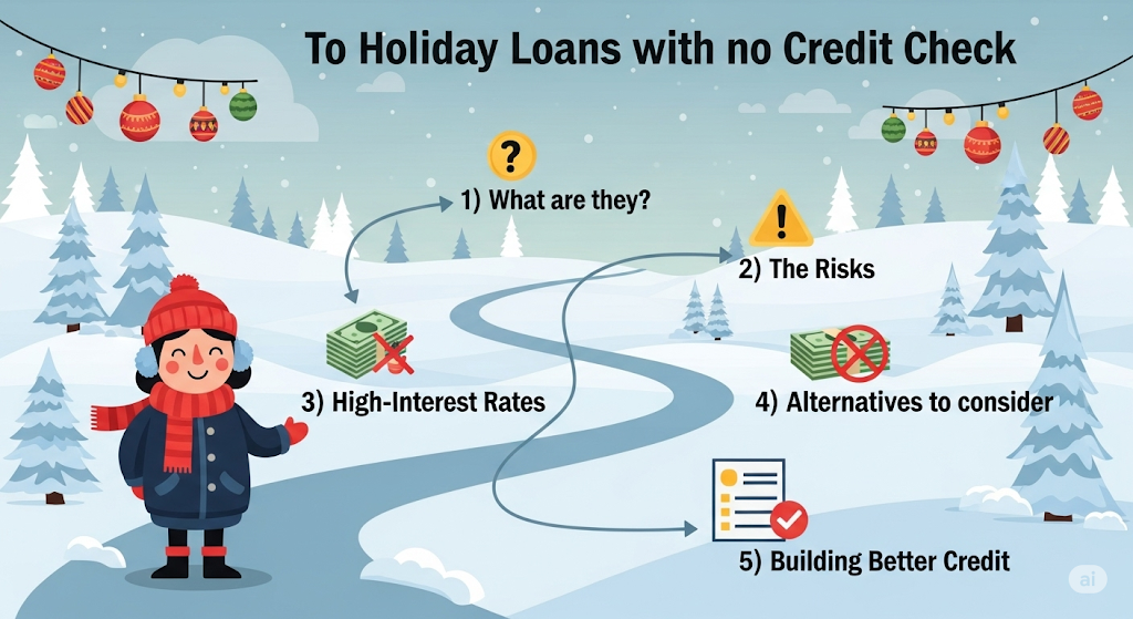 This image shows a Holiday Loans with No Credit Check: A Complete Guide