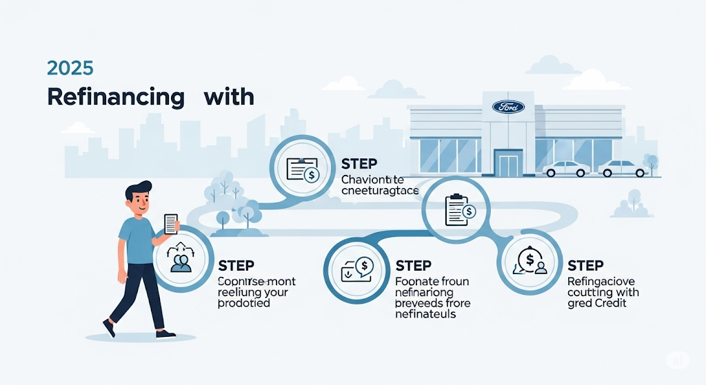 This image shows a How to Refinance with Ford Credit: The Complete 2025 Guide