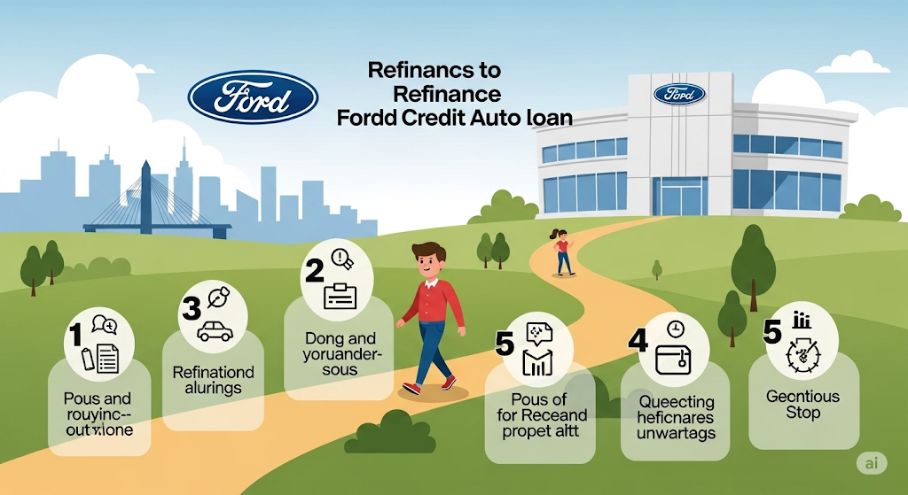 An infographic showing a strategic process for getting the best deals, with a winding path of gears and human-like characters illustrating different concepts.