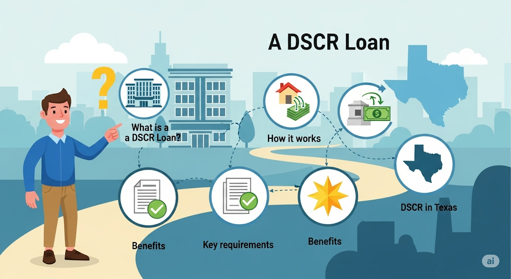 This image shows a DSCR Loan Texas