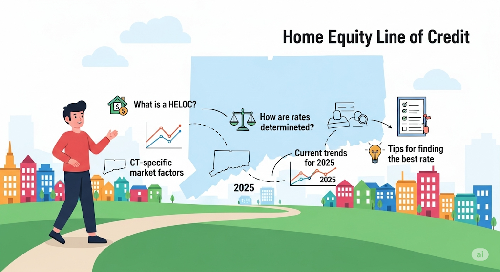This image shows a Home Equity Line of Credit Rates in CT Explained: Current Trends and What to Expect