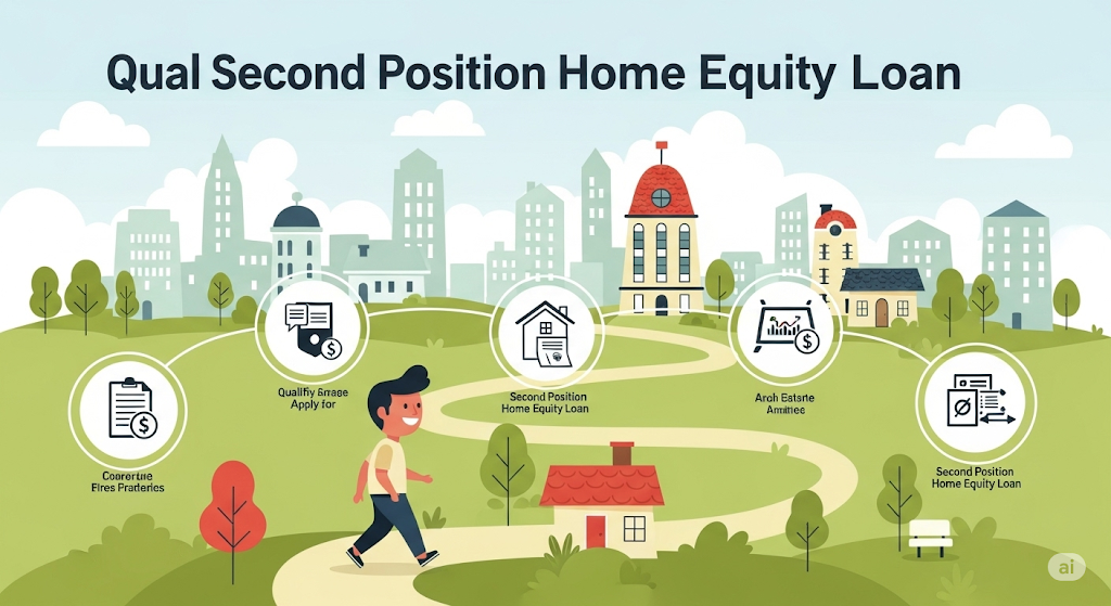 An infographic comparing personal loans, credit cards, and home equity loans, illustrating the pros and cons of each with charts and human-like characters.